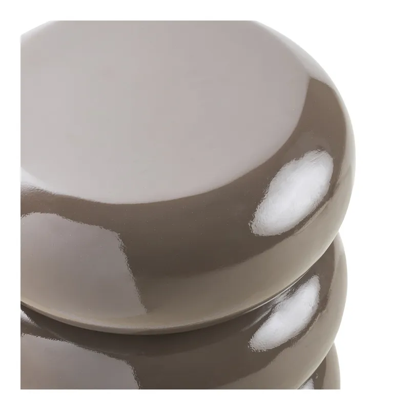 Stolik Kawowy MEBLIVA Rosolina Włókno Szklane 44 cm - Brązowy