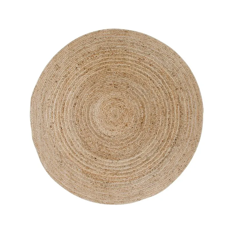 Dywan MEBLIVA Bombay, Juta Pleciona, Okrągły 120cm - Naturalny