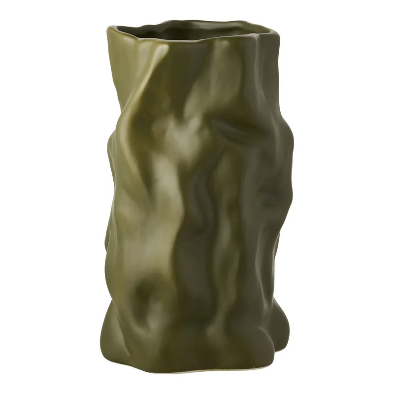 Wazon MEBLIVA Natu Ceramiczny, Okrągły 25,5 cm - Zielony