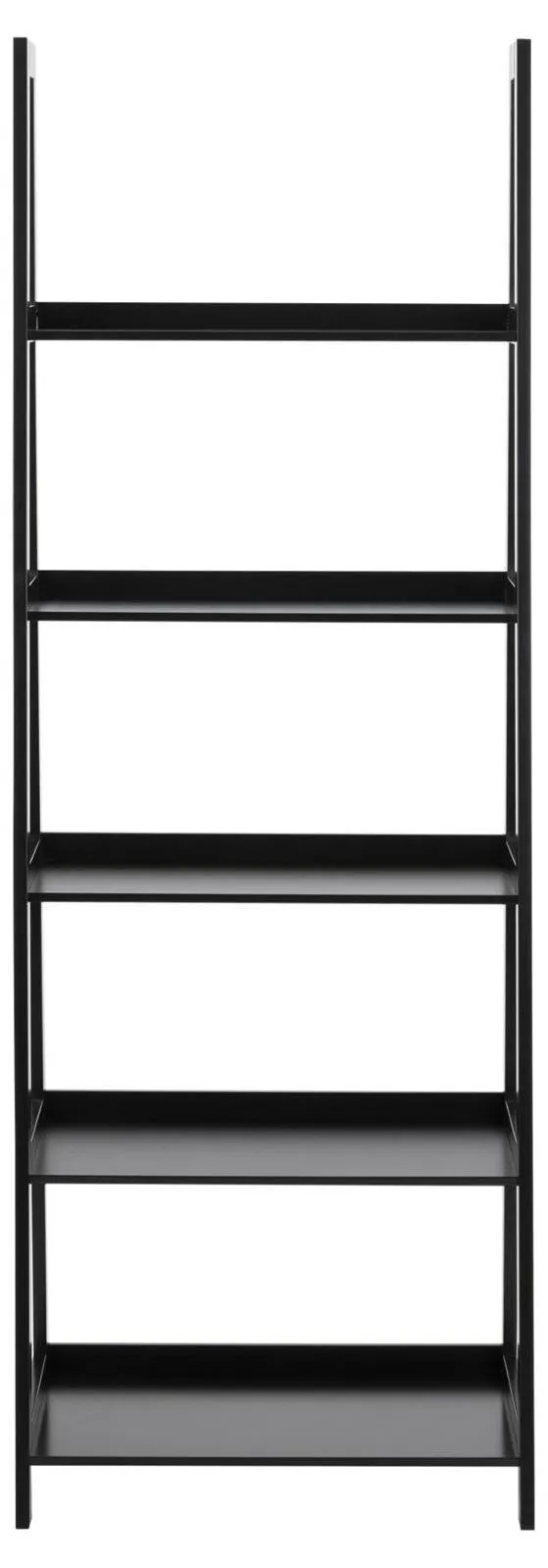 Regał MEBLIVA Wally II MDF 180 cm Nowoczesny - Czarny
