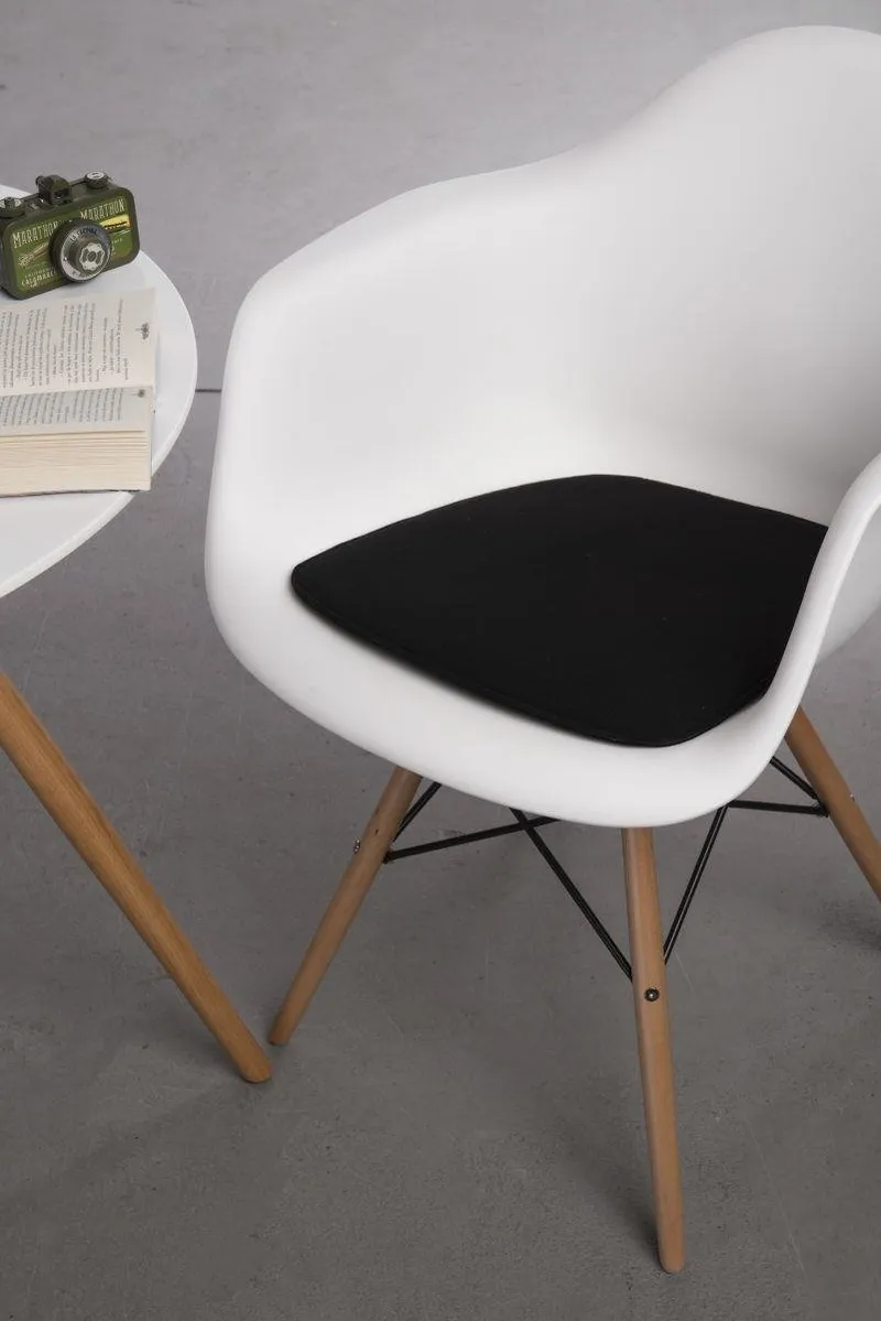 Poduszka Na Krzesło MEBLIVA Arm Chair Filc - Czarny