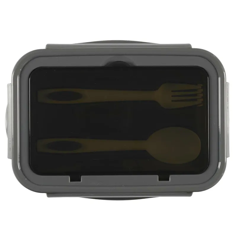 Lunch Box Single MEBLIVA Ze Sztućcami, Pojemność 2,5 l - Szary