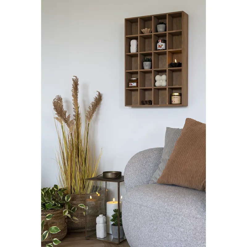 Półka Ścienna MEBLIVA Moss Drewniana Z Sosny 63 cm - Naturalny