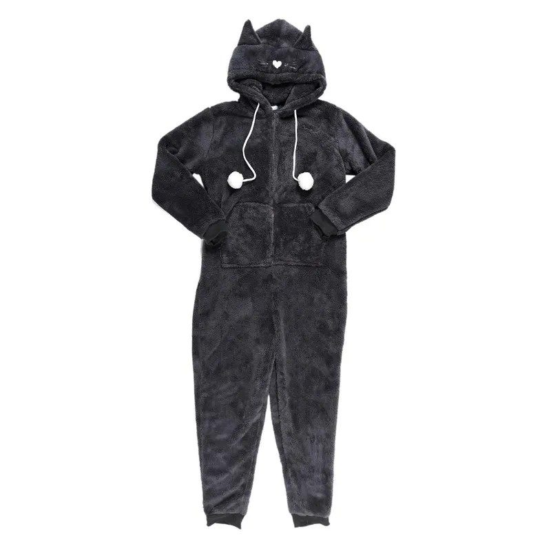 Kombinezon Onesie Kot MEBLIVA XL, Poliester - Szary