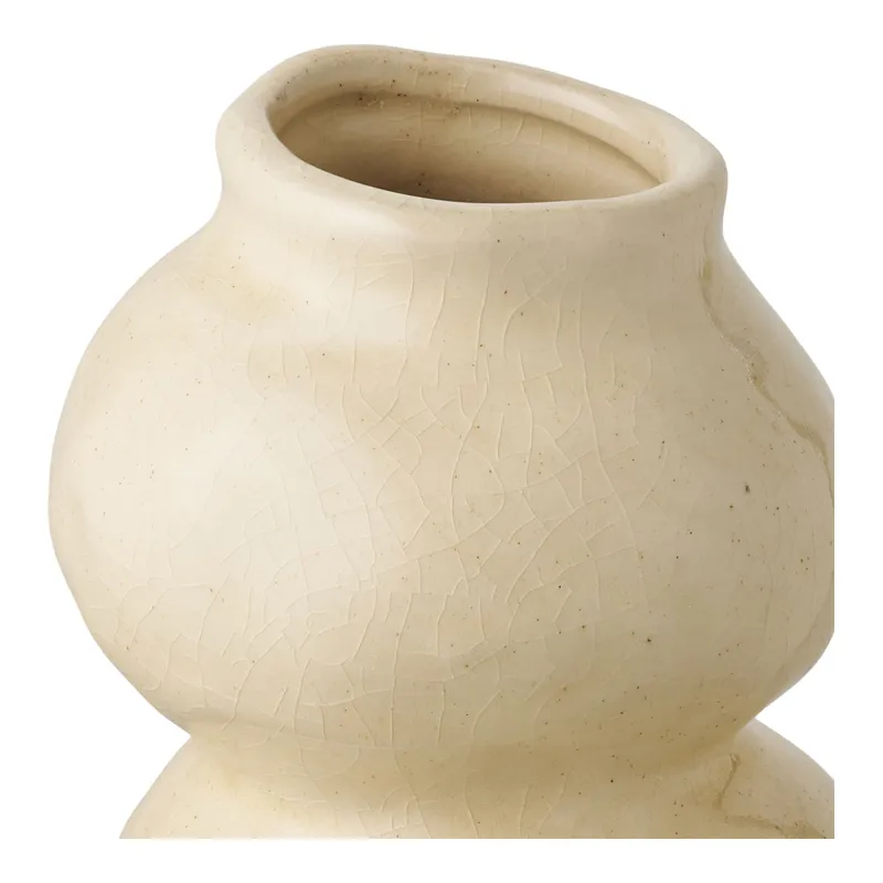 Wazon MEBLIVA Almond Ceramiczny 19,5 cm - Beżowy