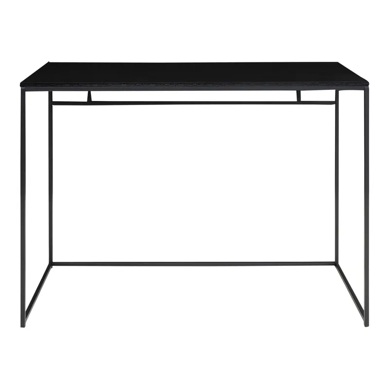 Biurko MEBLIVA Vita Metal Nowoczesne 100x45 cm - Czarny