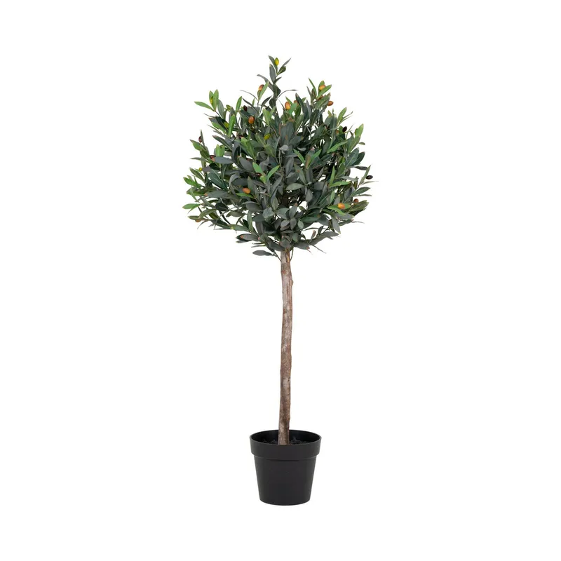 Sztuczne Drzewko Oliwne MEBLIVA 120cm, Polietylen - Zielone