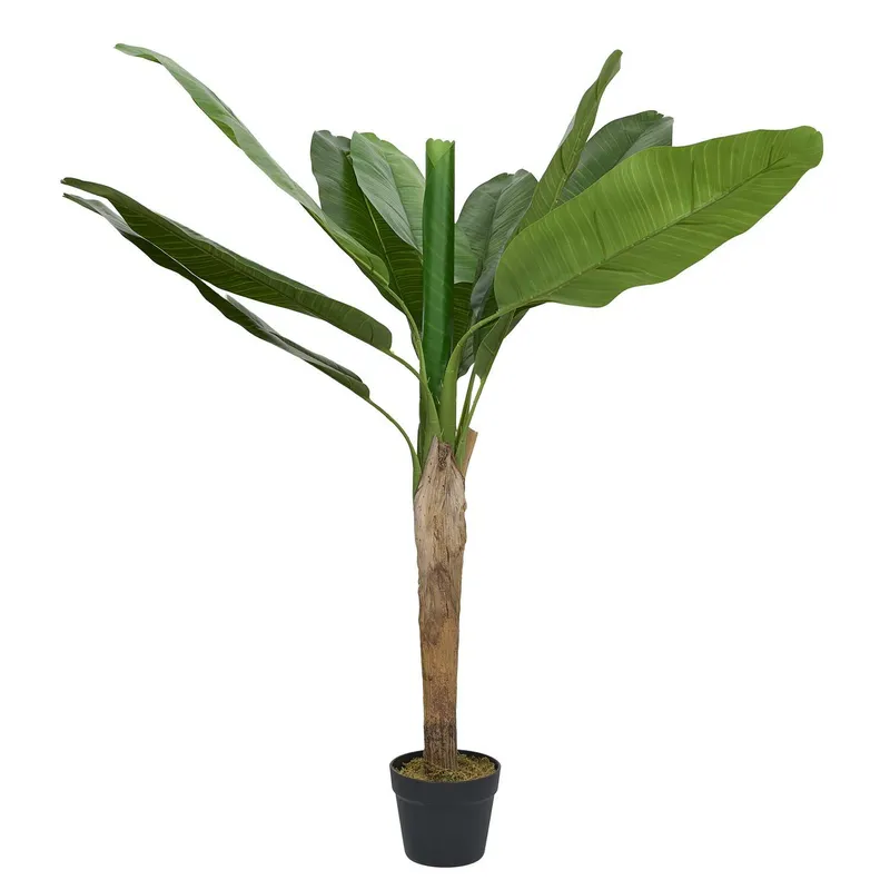 Sztuczna Roślina MEBLIVA Bananowiec 120 cm Do Salonu - Zielony