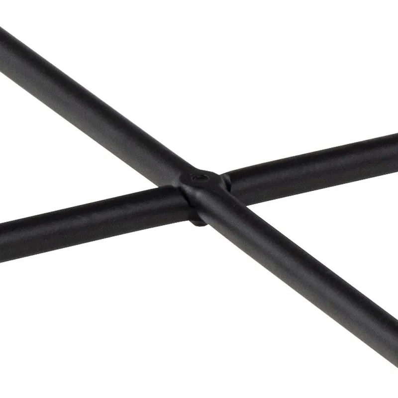 Stolik Kawowy MEBLIVA Avila Marmur Okrągły 52 cm - Czarny
