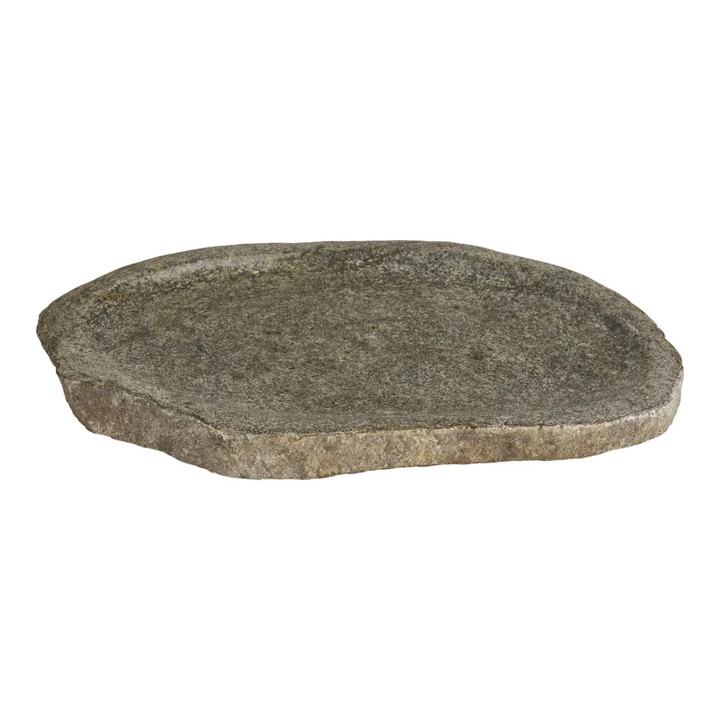 Taca MEBLIVA Gara Kamienna Owalna 30x25 cm - Naturalna