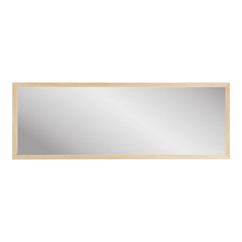 Lustro Ścienne MEBLIVA Scottsdale Naturalne, Drewniana Rama 45x110 cm