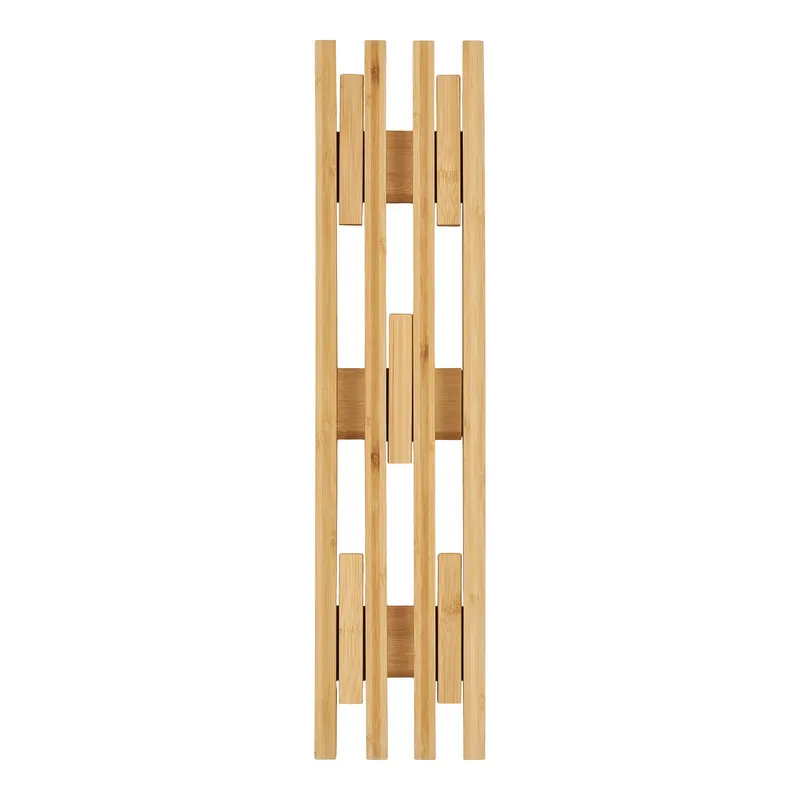 Wieszak Ścienny MEBLIVA Ember Bambusowy 60 cm - Naturalny