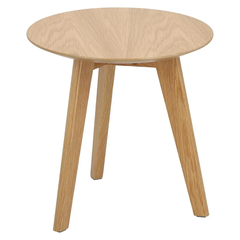Stolik MEBLIVA Sano Drewniany 40 cm Industrialny - Naturalny