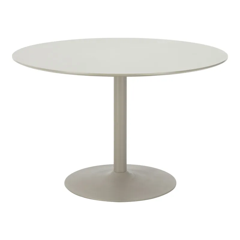 Stół MEBLIVA Riva Okrągły 120 cm Metal Nowoczesny - Piaskowy