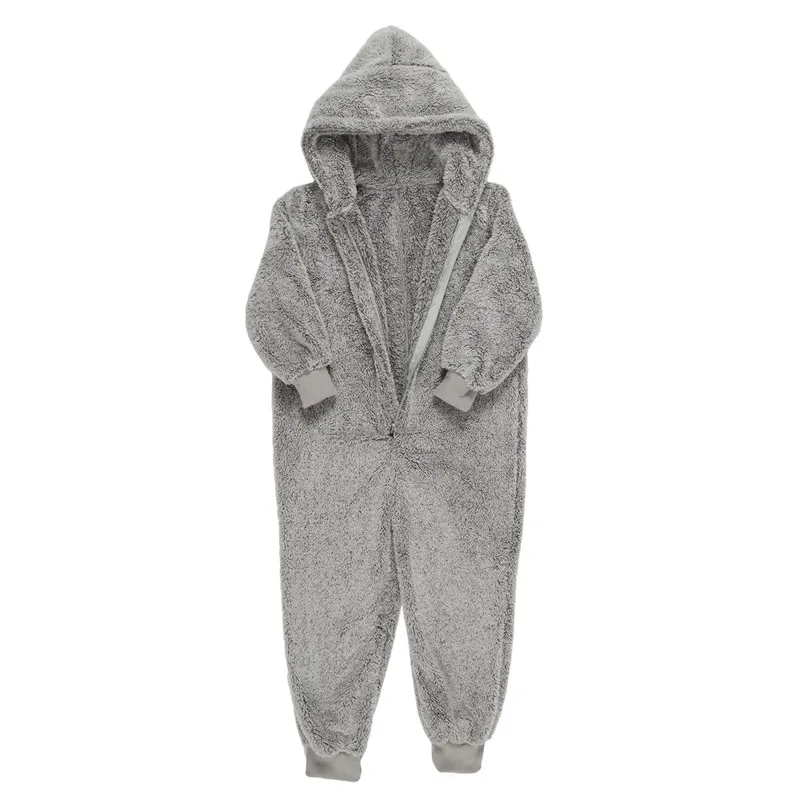 Bluzo-Koc Onesie MEBLIVA Dla Dzieci 4-6 Lat - Szary
