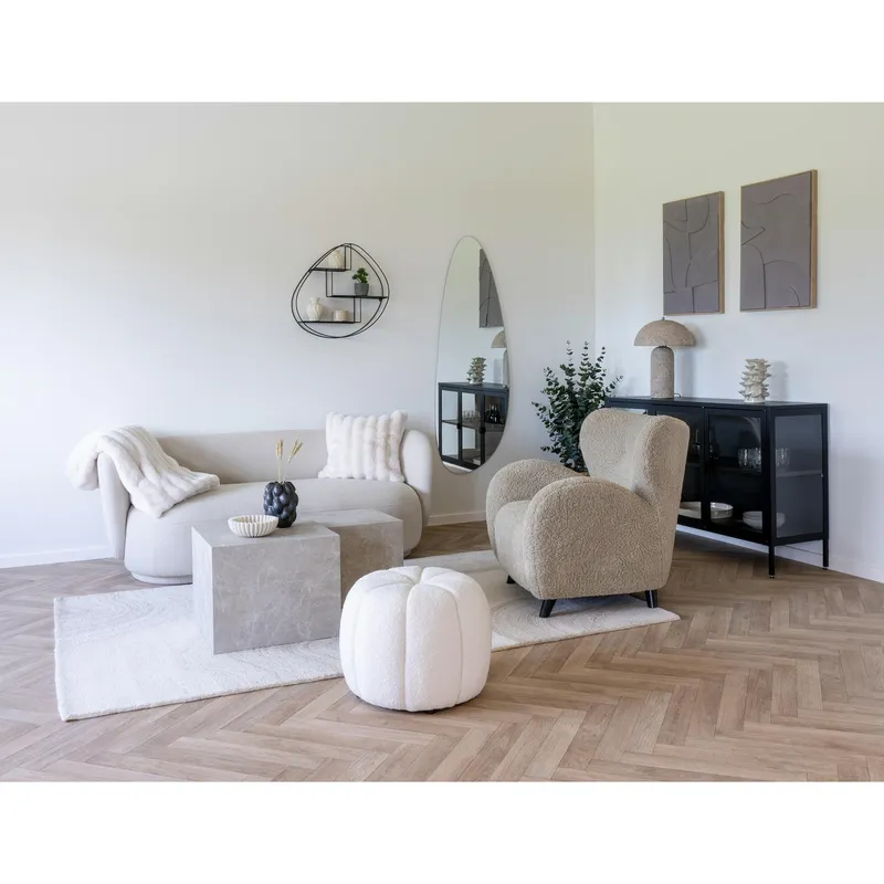 Dywan MEBLIVA Surat 100% Wełna 200x300cm Nowoczesny - Brązowy