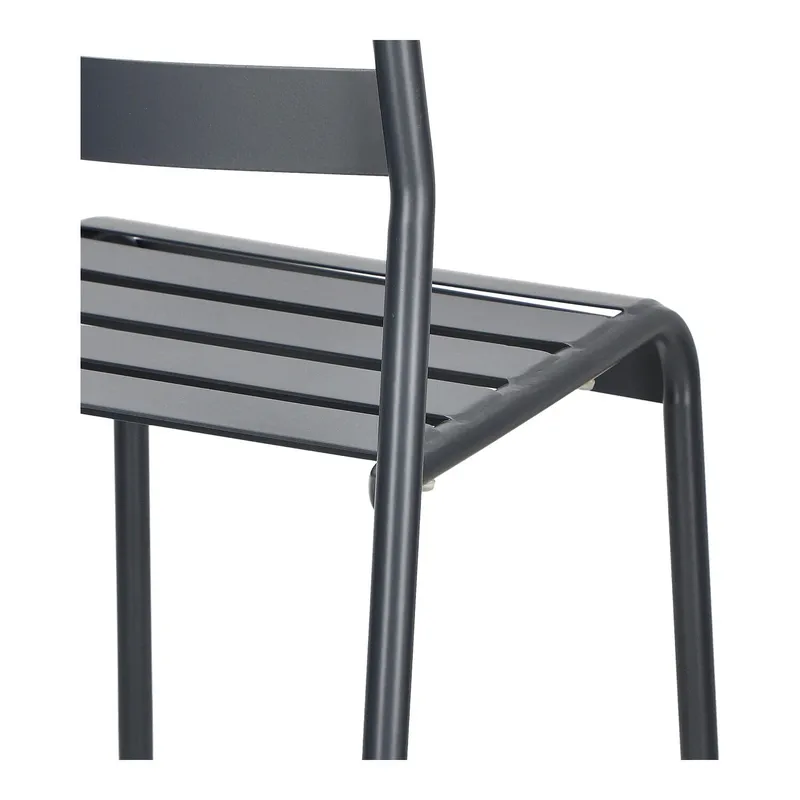 Krzesło MEBLIVA Terra Metalowe Do Ogrodu - Antracytowe