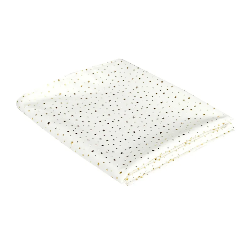 Obrus MEBLIVA Star Dore 140x250 cm Nowoczesny - Biały Ze Złotem