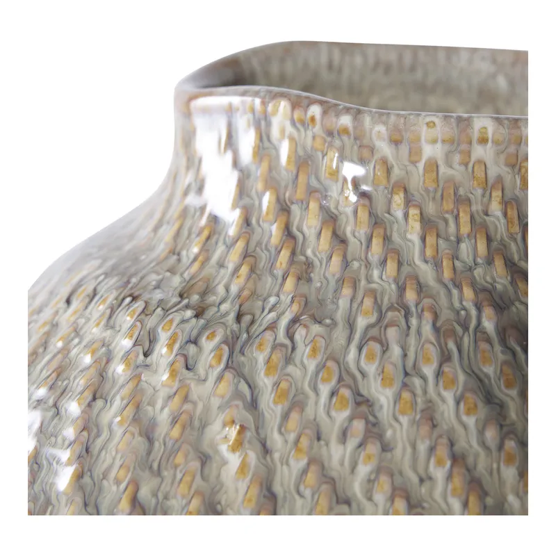 Wazon Ceramiczny MEBLIVA 30,5 cm - Ceramika Szkliwiona Biały