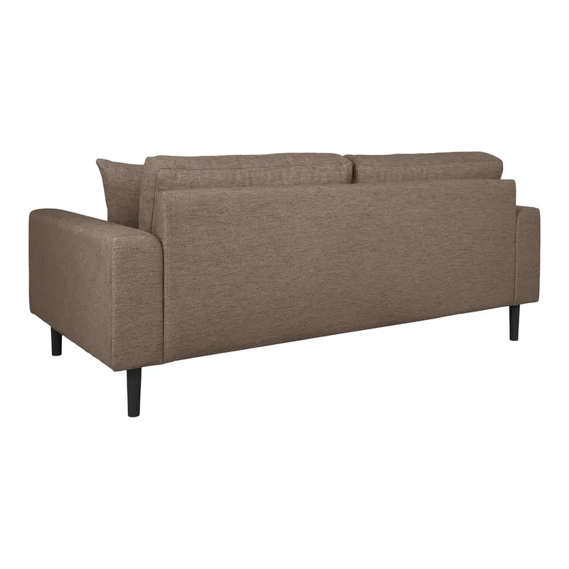Sofa MEBLIVA Lido 2,5 Nierozkładana, Skandynawska - Brązowa