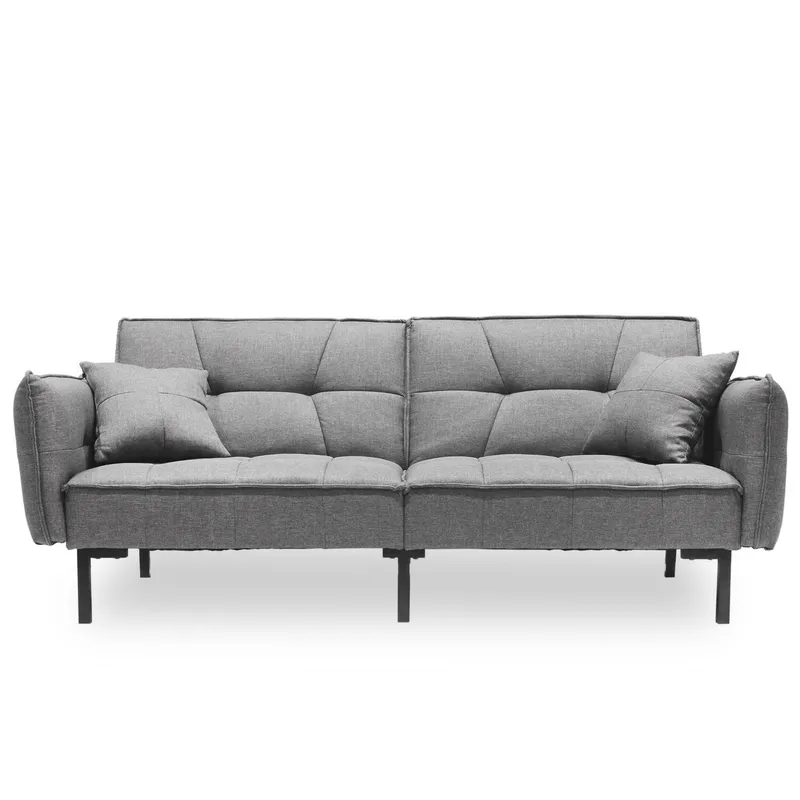 Sofa Rozkładana MEBLIVA Lurif Skandynawska 197 cm - Szara