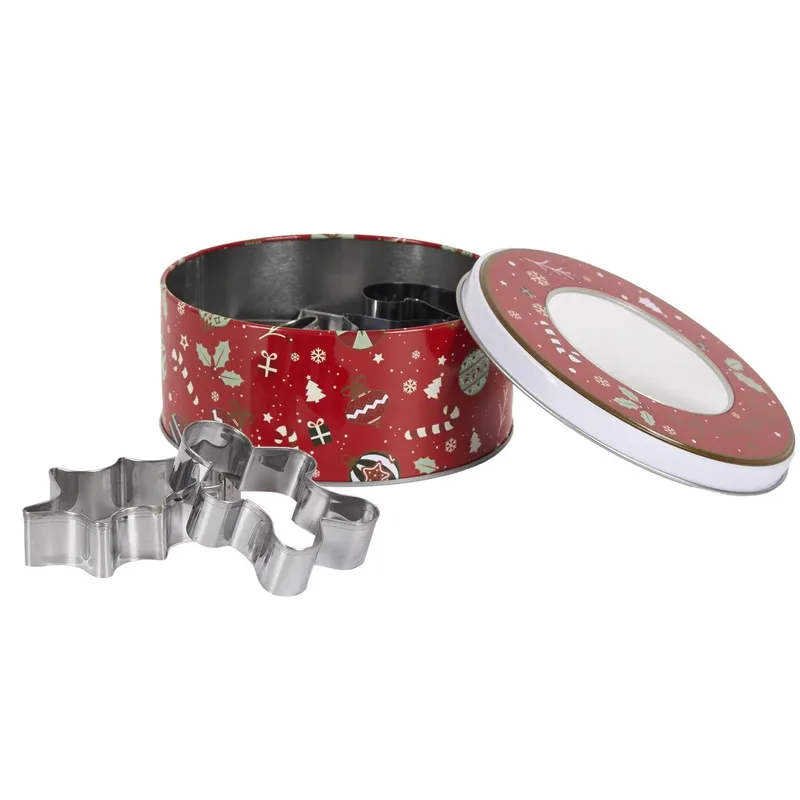 Formy Do Ciastek MEBLIVA Metalowe Zestaw 10 szt. - Srebrny