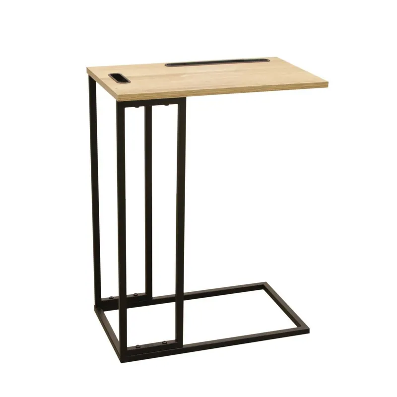 Stolik Boczny MEBLIVA Stand, MDF Laminowany, Industrialny - Naturalny