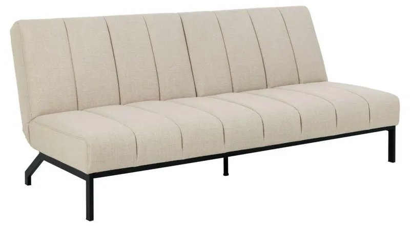 Sofa Rozkładana MEBLIVA Caix, Tkanina, Funkcja Spania - Beżowa