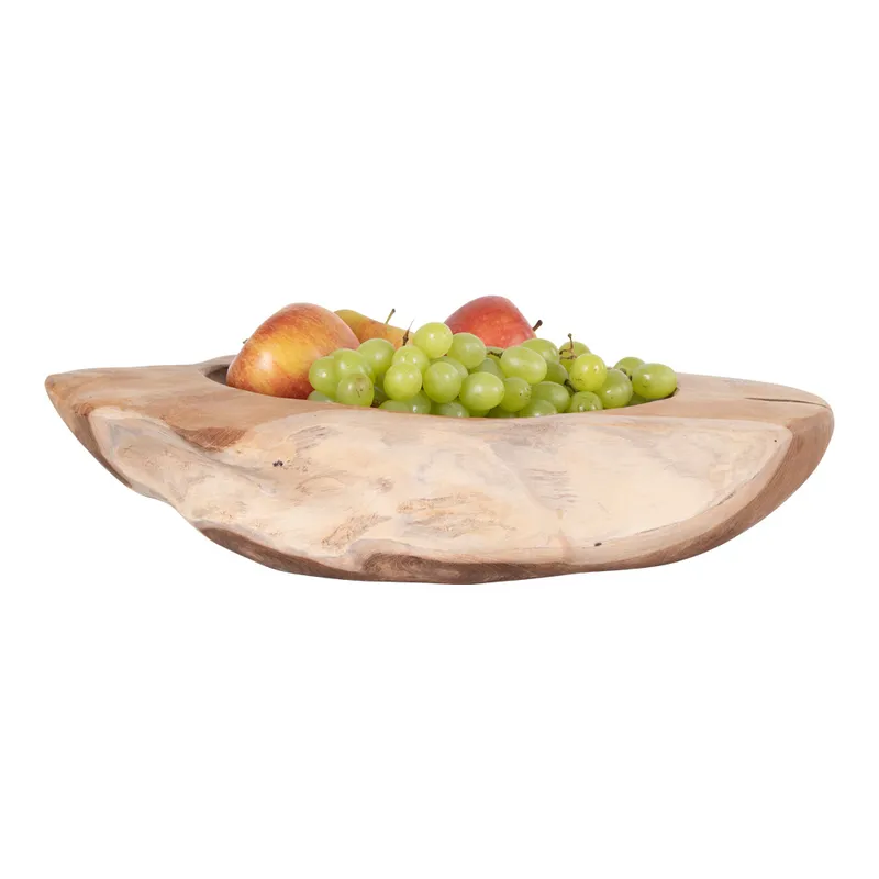 Miska Rio 40cm MEBLIVA Drewno Tekowe - Naturalny
