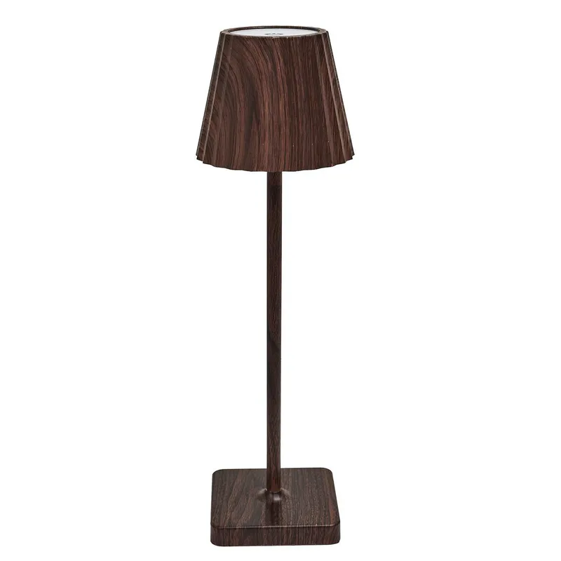 Lampka Stołowa MEBLIVA Blanca LED Minimalistyczna - Brązowa