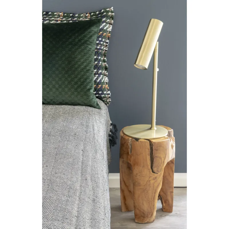 Lampka Stołowa MEBLIVA Paris, Nowoczesny Design, Metal - Złota