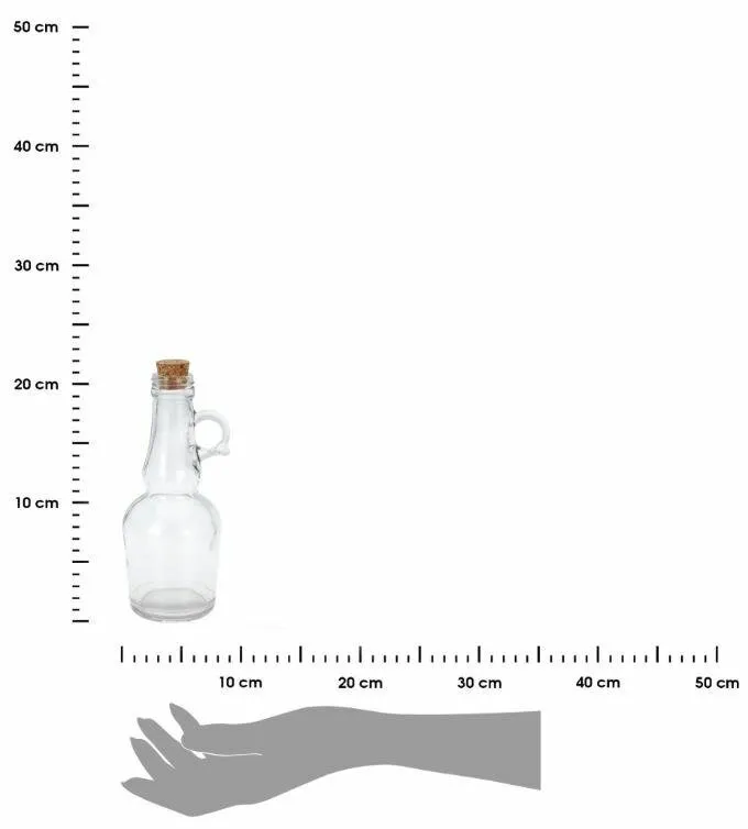 Zestaw Do Oliwy I Octu MEBLIVA Szklany Z Korkiem - Transparentny