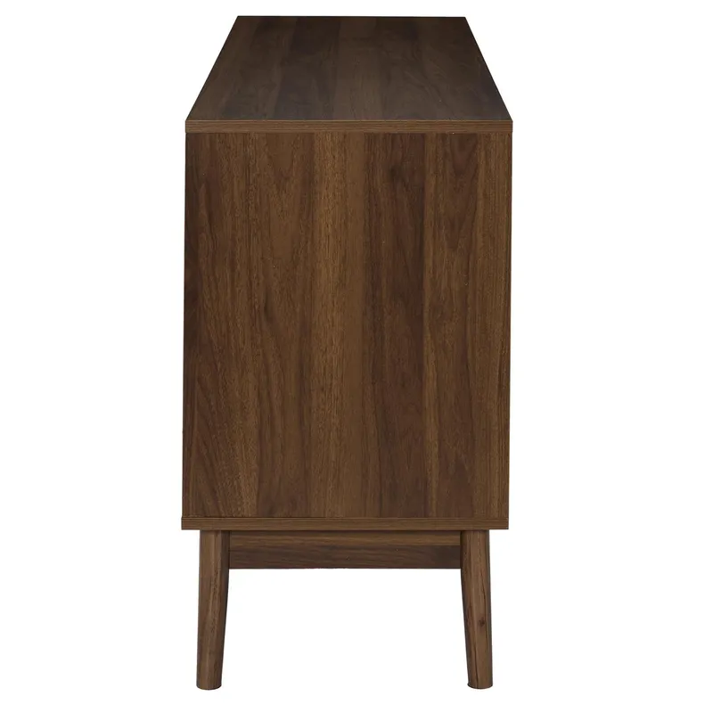 Komoda MEBLIVA Tiffany, MDF Ryflowany, 120 cm - Orzech