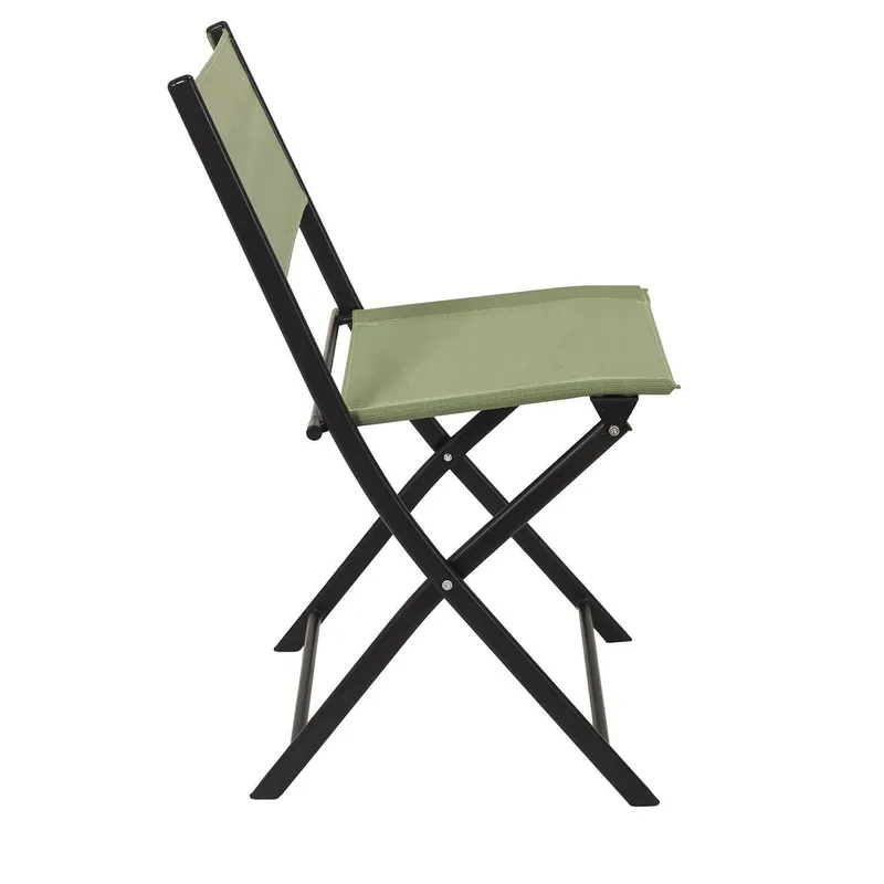 Krzesło Elba Składane Outdoor GARDIVA, Metal, Nowoczesne - Zielone
