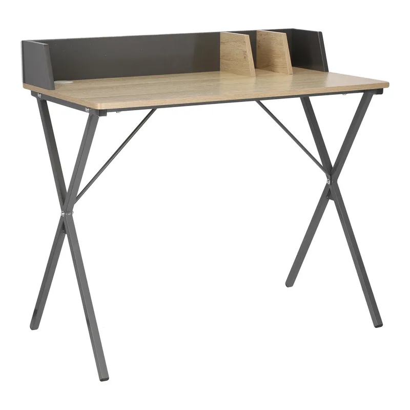 Biurko MEBLIVA Brico MDF 90x50 cm, Skandynawskie - Szary