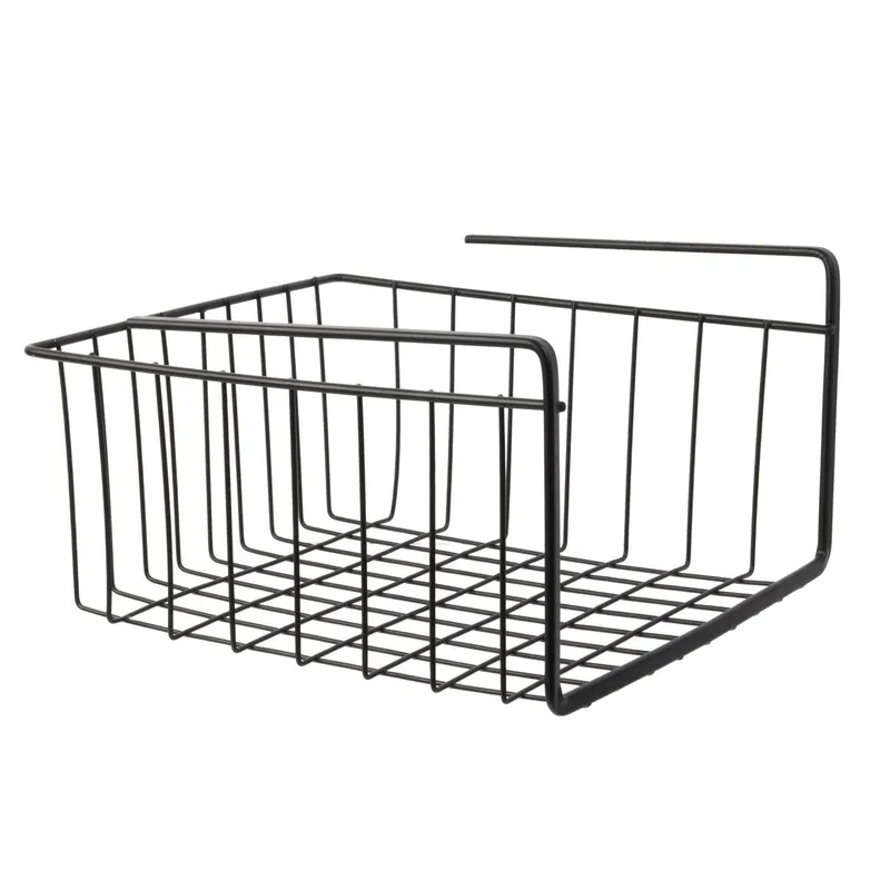 Organizer MEBLIVA Podwieszany Kosz Podpółkowy S, Metal - Czarny