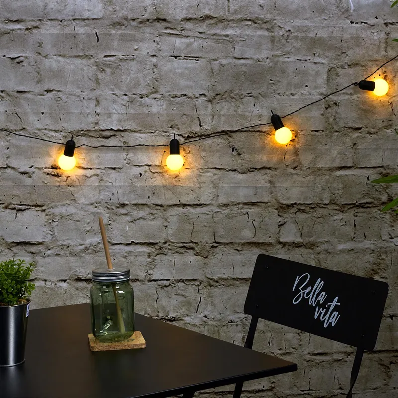 Girlanda Ogrodowa MEBLIVA 20 LED, Tworzywo Sztuczne - Biała