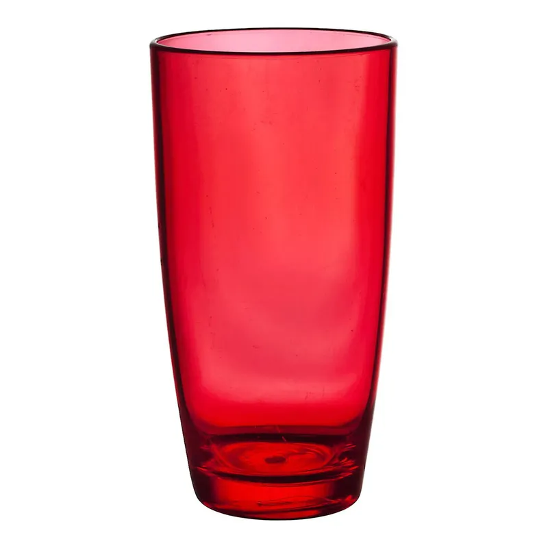 Szklanka Do Napoju MEBLIVA Sky Polistyren 490ml - Czerwona
