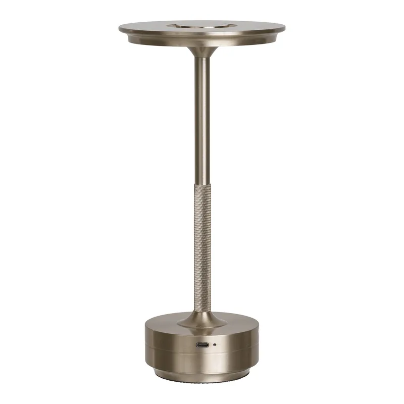 Lampka Stołowa MEBLIVA Lyneham, Metal LED, Nowoczesna - Srebrna