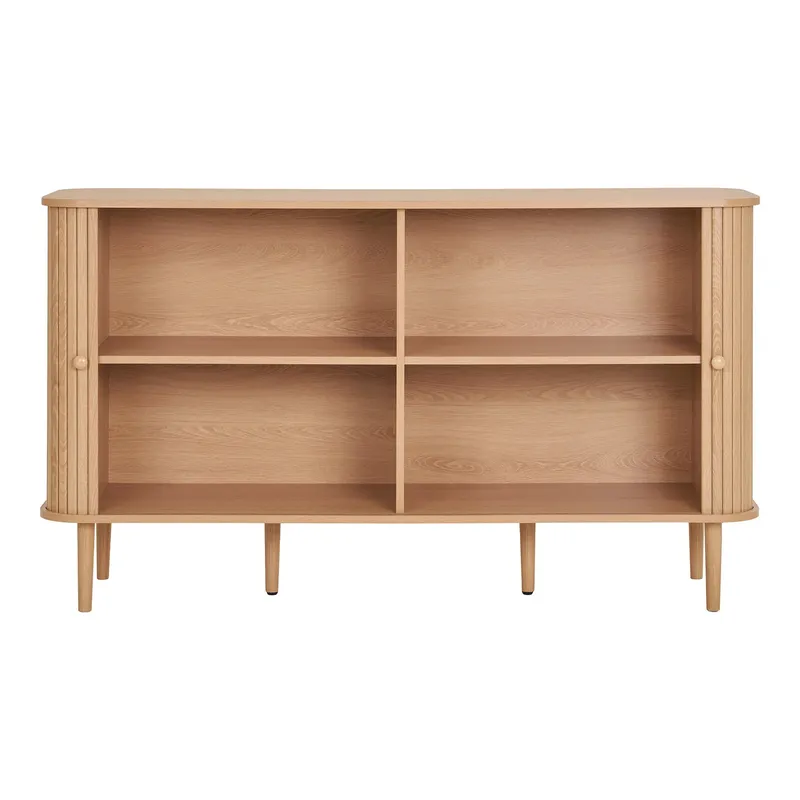 Komoda MEBLIVA Nikko Drewno Sosnowe Skandynawskie 140 cm - Naturalny