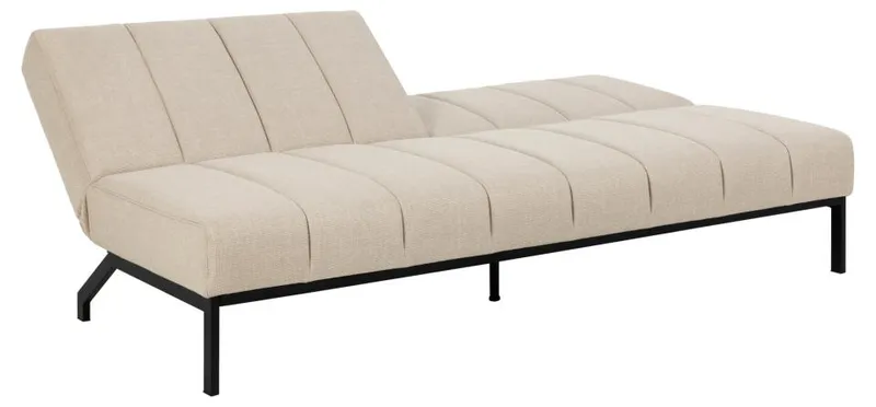 Sofa Rozkładana MEBLIVA Caix, Tkanina, Funkcja Spania - Beżowa