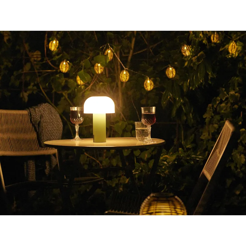Lampa Ogrodowa LED GARDIVA Soham Akumulatorowa, Nowoczesna - Biała