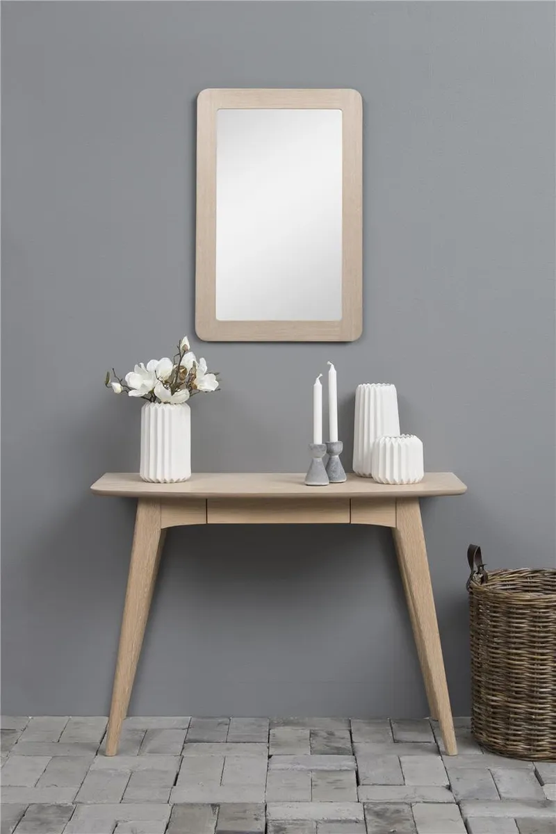 Biurko MEBLIVA Woodstock Skandynawskie 105 cm, Dąb Naturalny