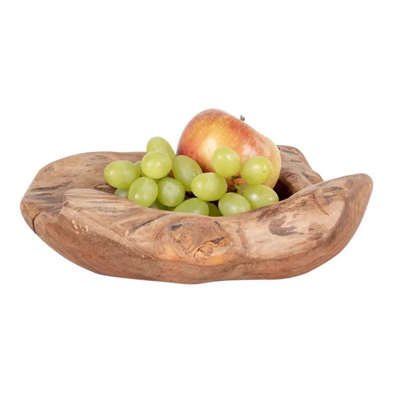 Miska Rio 20cm MEBLIVA Z Drewna Tekowego - Naturalny