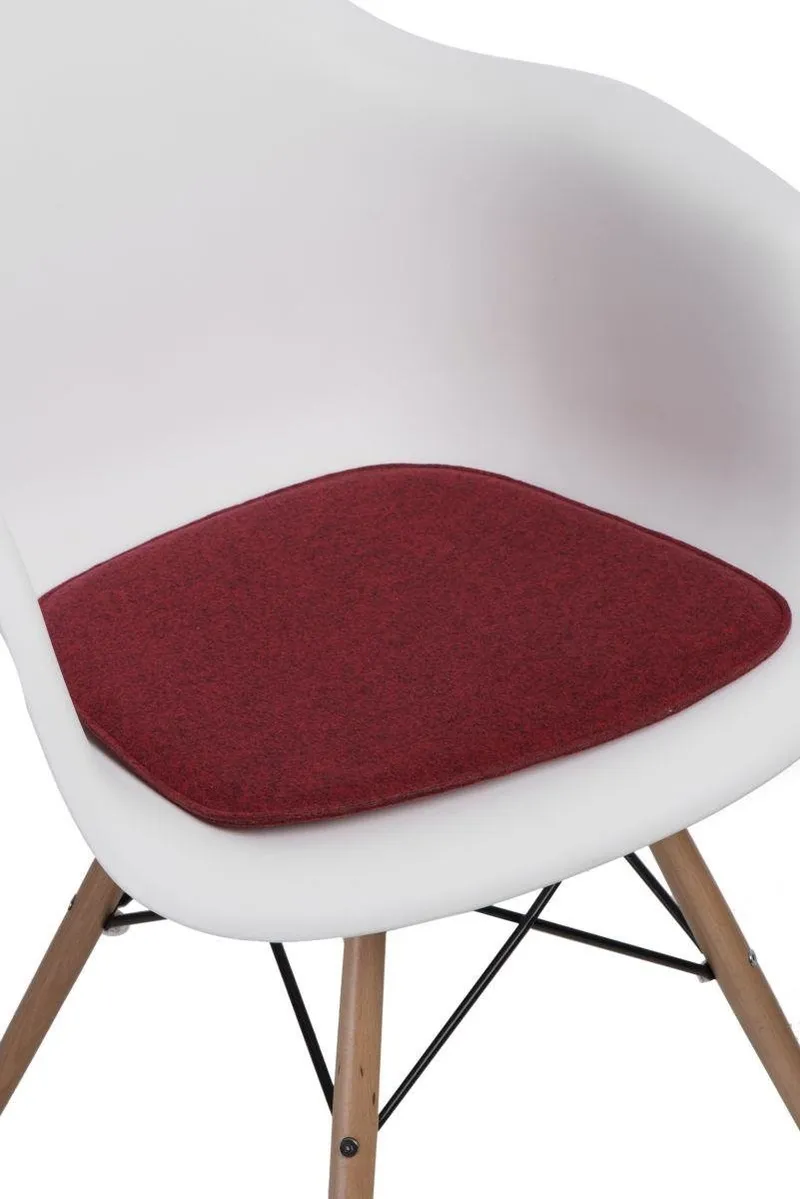 Poduszka Na Krzesło MEBLIVA Arm Chair Filc - Czerwony
