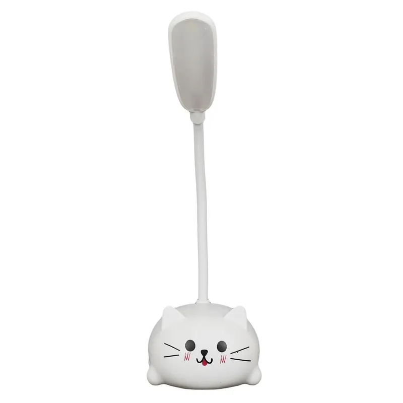 Lampka Stołowa LED MEBLIVA Kitty, Nowoczesna, Akumulatorowa - Biała