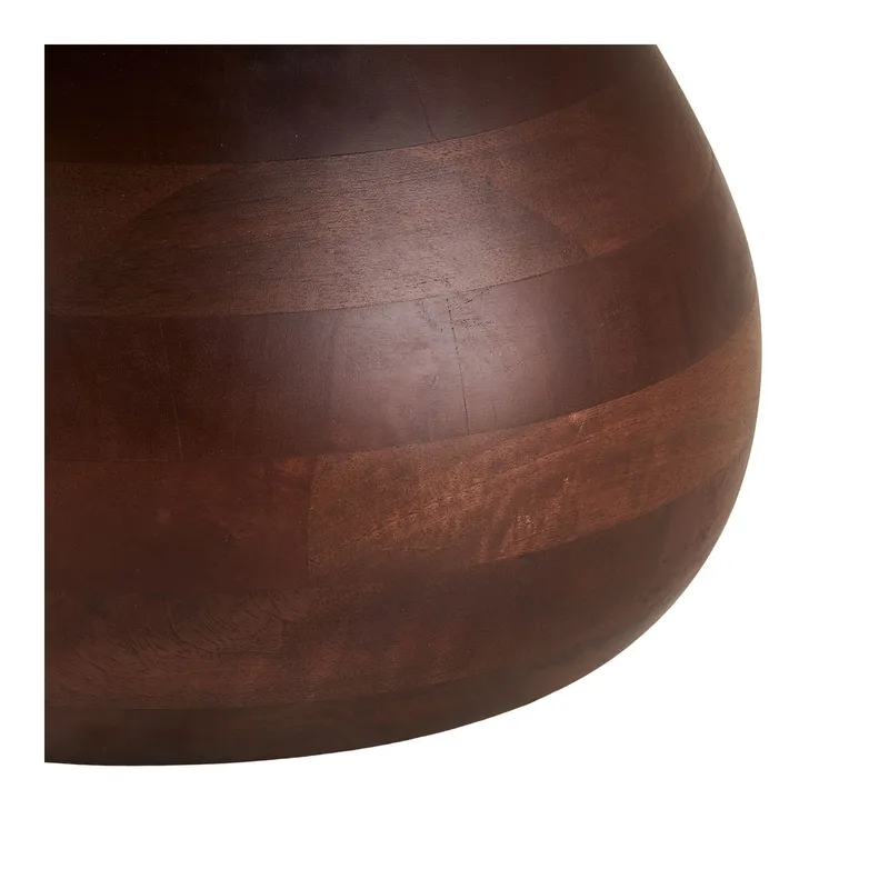 Stolik Kawowy MEBLIVA Heide Marmur/Drewno Mango, 70 cm - Biały