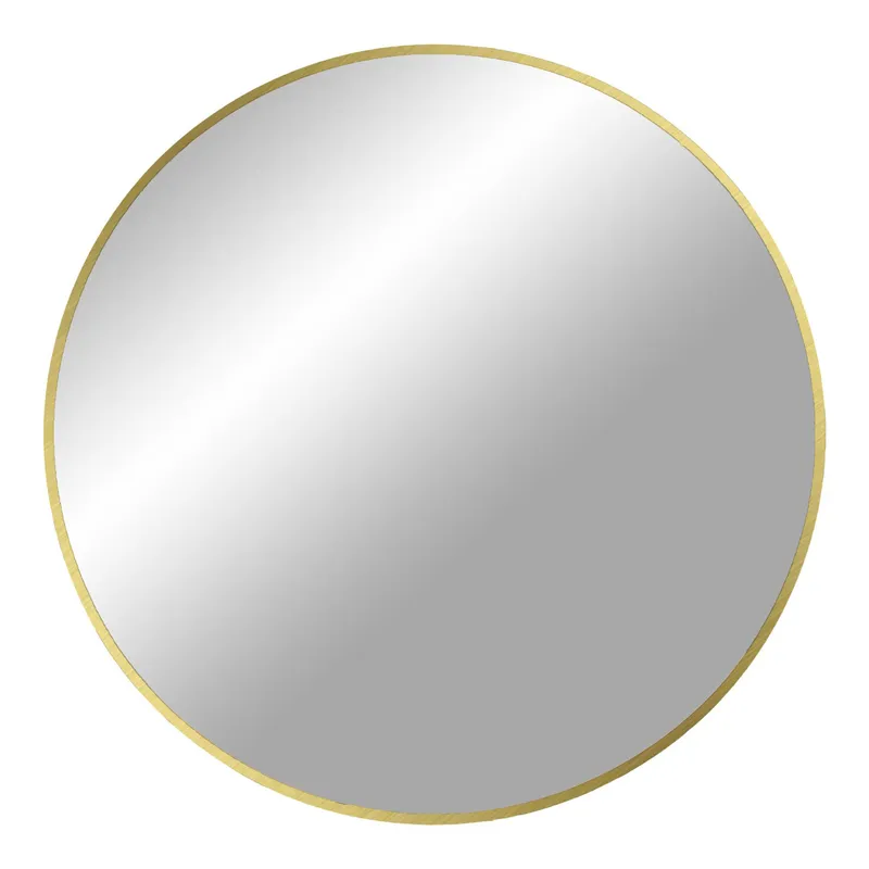 Lustro MEBLIVA Madrid Okrągłe 80 cm, Aluminium - Złote