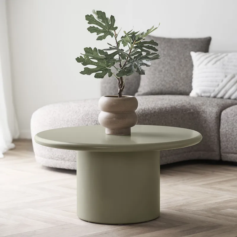 Stolik Kawowy MEBLIVA Nagano MDF 80 cm - Zielony