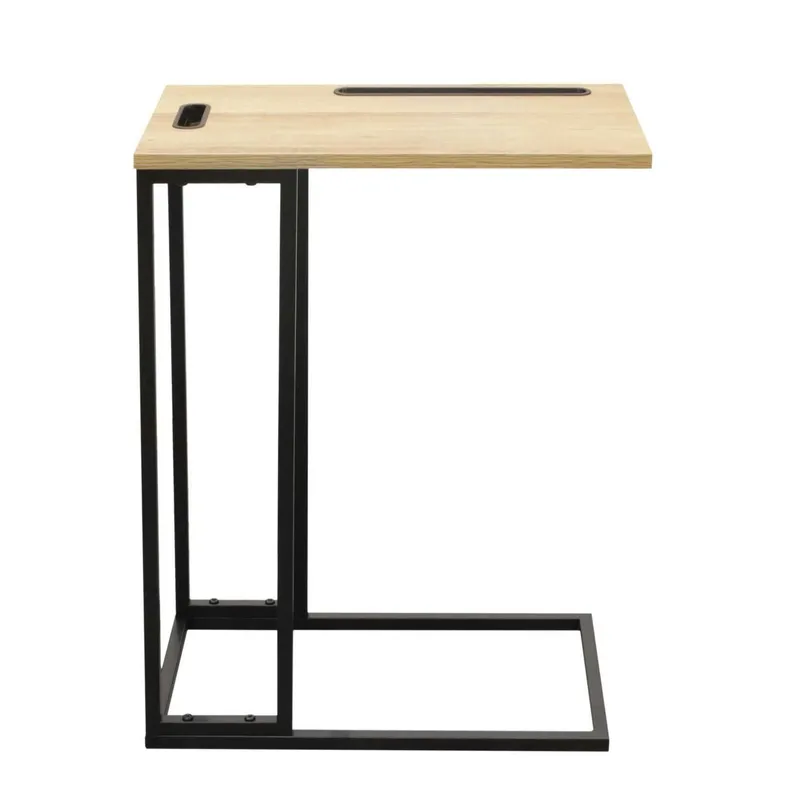 Stolik Boczny MEBLIVA Stand, MDF Laminowany, Industrialny - Naturalny
